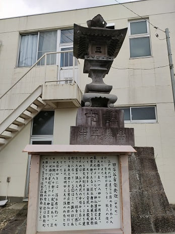 深谷宿 西口の常夜燈